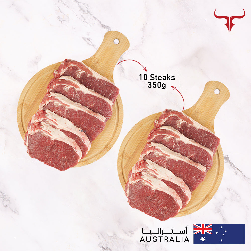 Sharjah- 10 steaks offer AUS Grass-Fed Beef Striploin