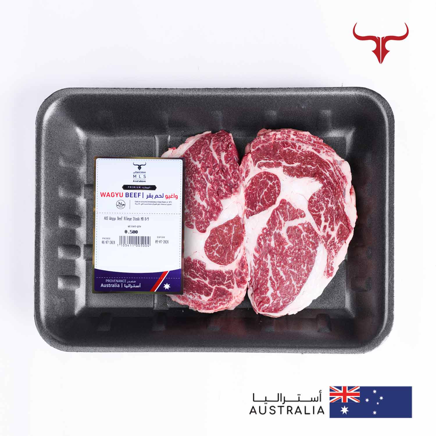 AUS Wagyu Beef Ribeye Steak MB 8/9