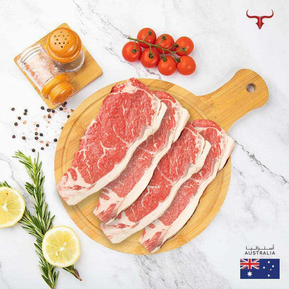 KGF 4 steaks offer AUS Angus Beef Striploin