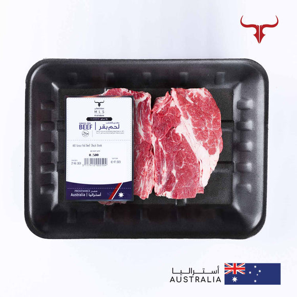 شريحة لحم كتف بقري كلاسيكية من الأبقار التي تتغذى على العشب