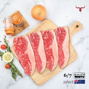 4 steaks offer AUS Wagyu Beef Striploin Steak MB 6/7 250gm x 4 - MLS UAE