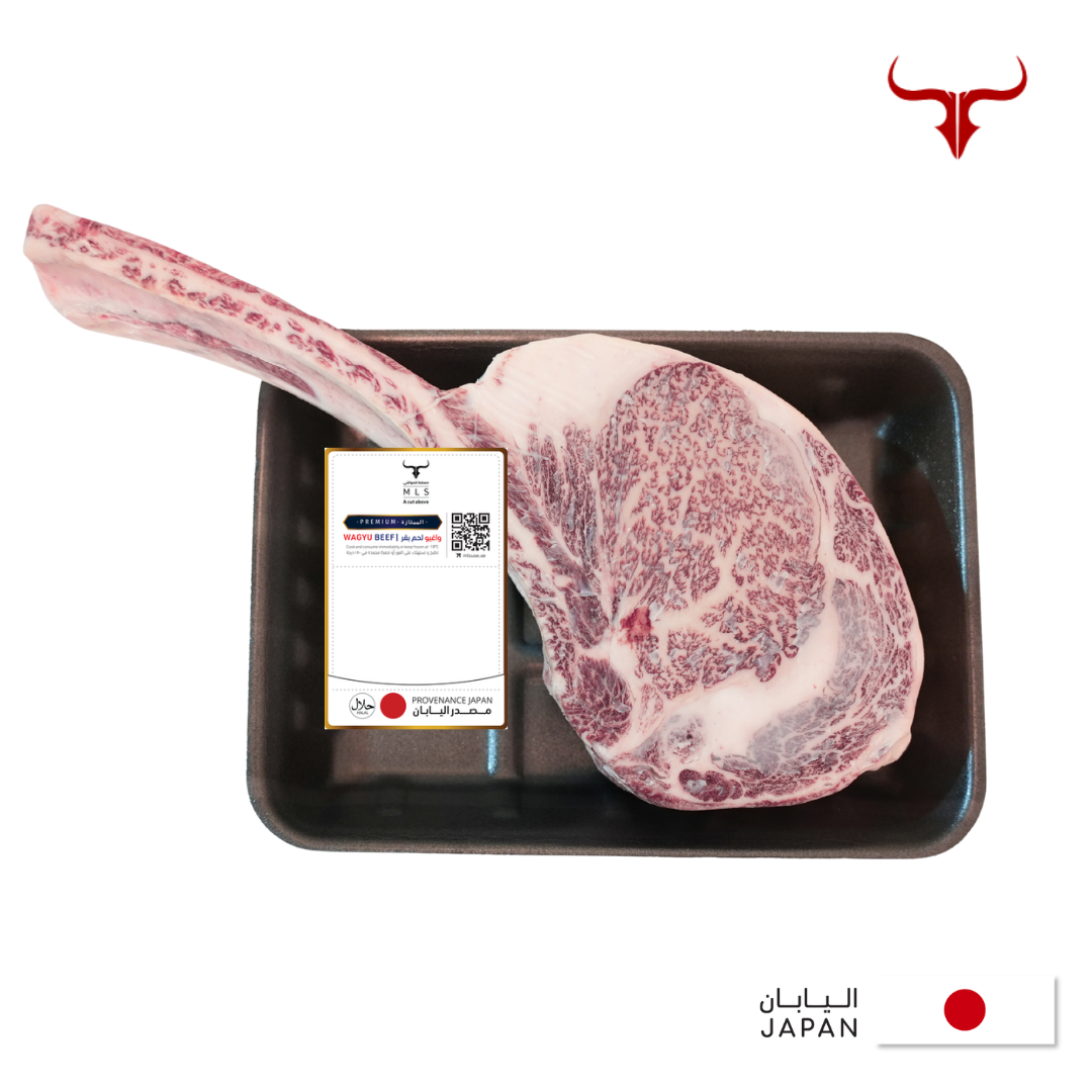Frozen Japanese A5 Wagyu Beef Tomahawk Steak 1.7kg x 1