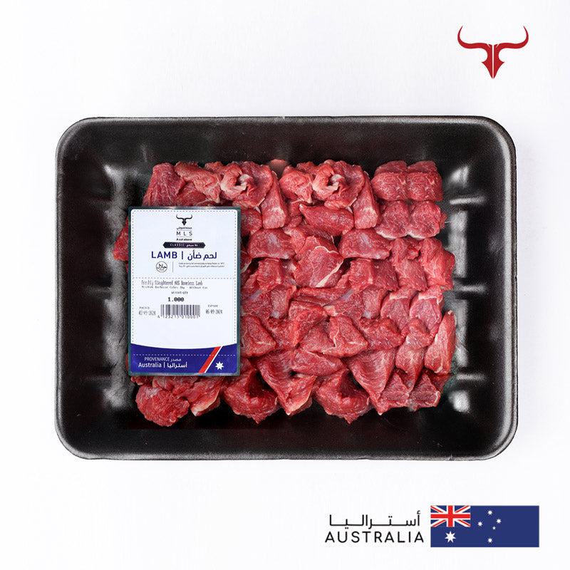 Freshly Slaughtered AUS Boneless Lamb Mishkak Barbecue Cubes