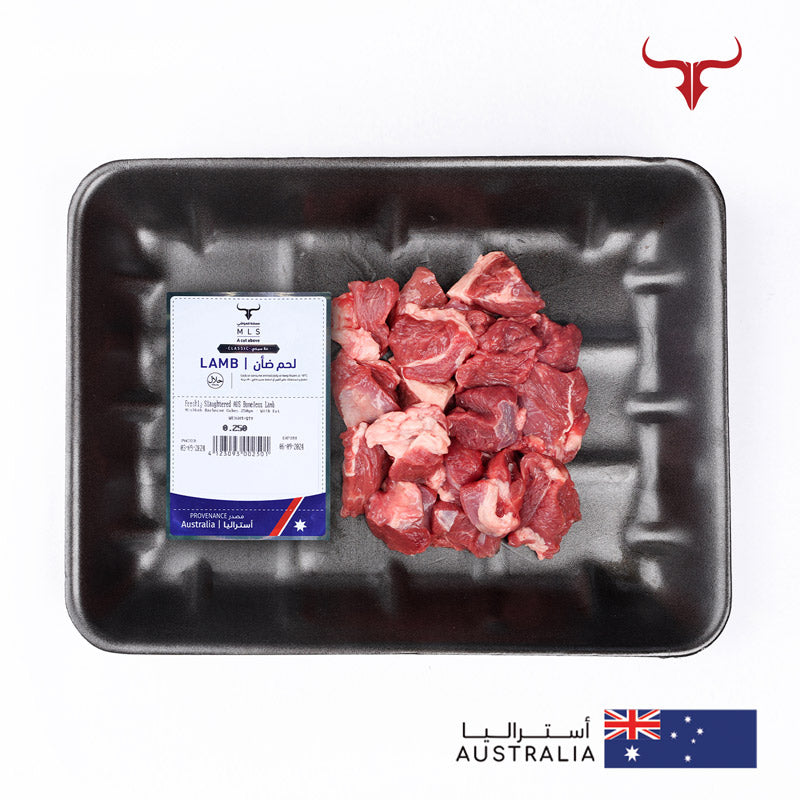 Freshly Slaughtered AUS Boneless Lamb Mishkak Barbecue Cubes