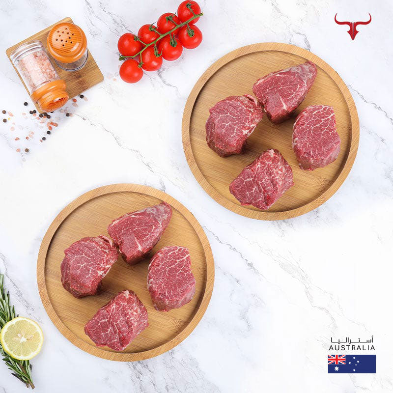 8 steaks offer AUS Grass-Fed Beef Tenderloin 250gm x 8 - MLS UAE