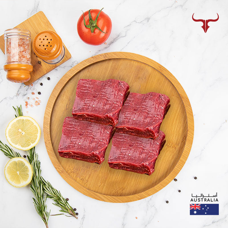 4 steaks offer AUS Angus Beef Flank 250gm x 4