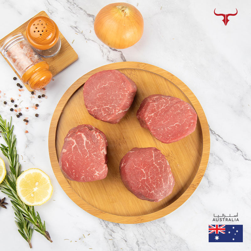 4 steaks offer AUS Angus Beef Tenderloin 250gm x 4