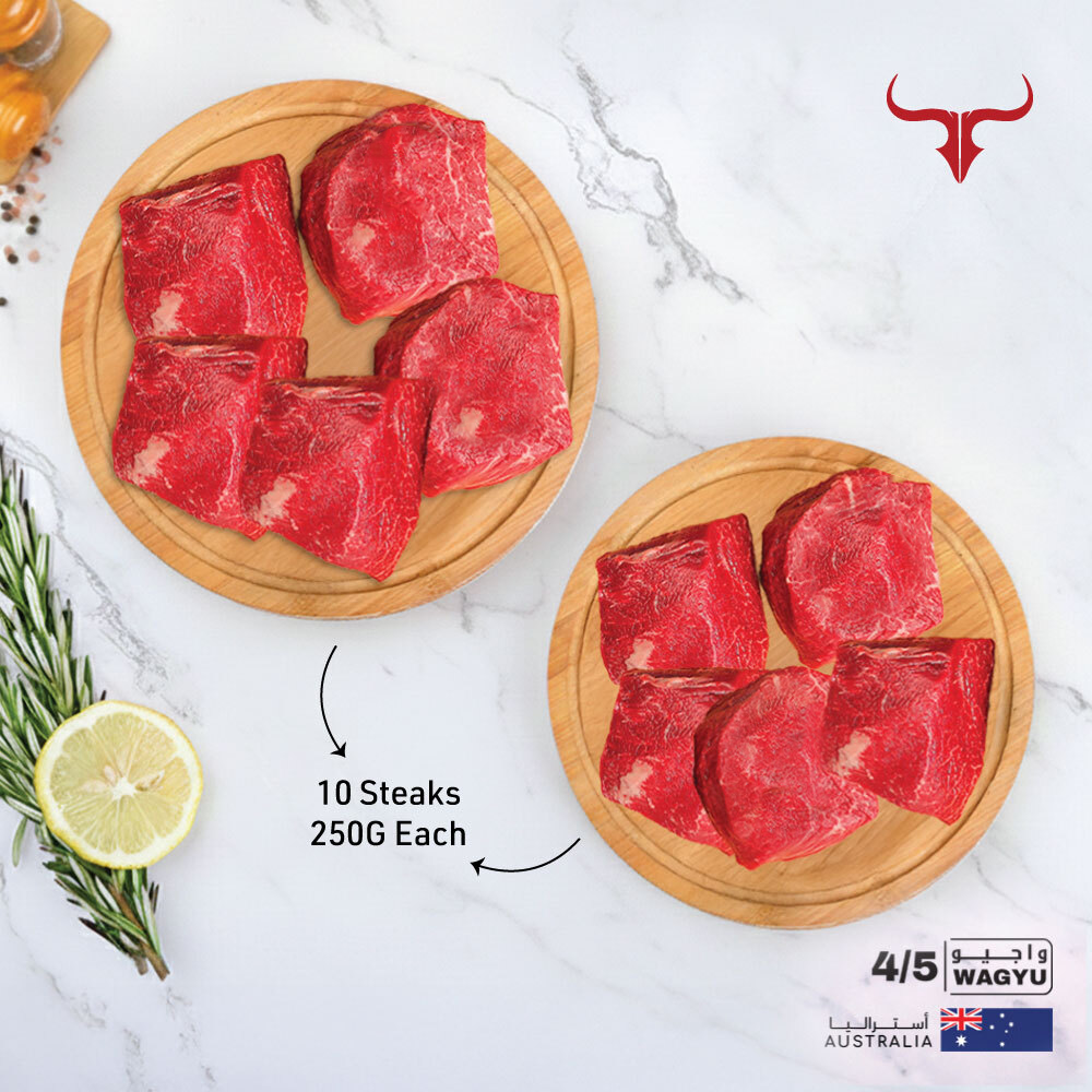 AUS Wagyu Beef Tenderloin Filet Mignon Steak MB 4/5 Bundle