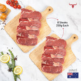 8 steaks offer AUS Grass-Fed Beef Ribeye 250gm x 8