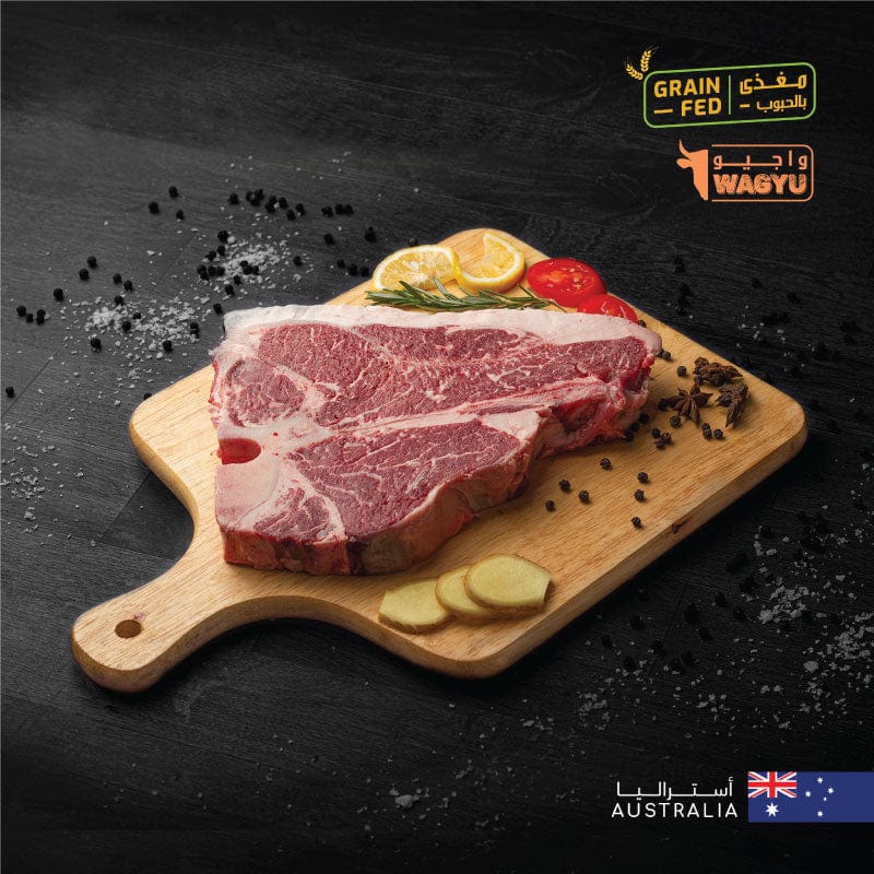 AUS Wagyu Beef T-Bone Steak MB 4/5 x 1 - MLS UAE