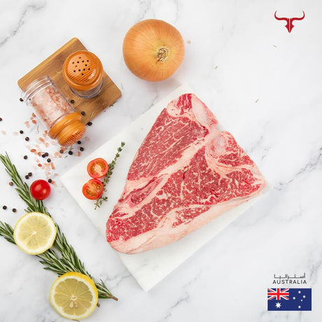 AUS Wagyu Beef T-Bone Steak MB 4/5 x 1 - MLS UAE