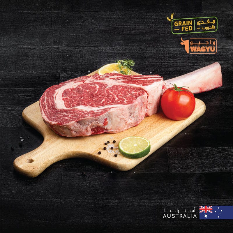 AUS Wagyu Beef Tomahawk MB 4/5 900gm+ x 1 steak - MLS UAE