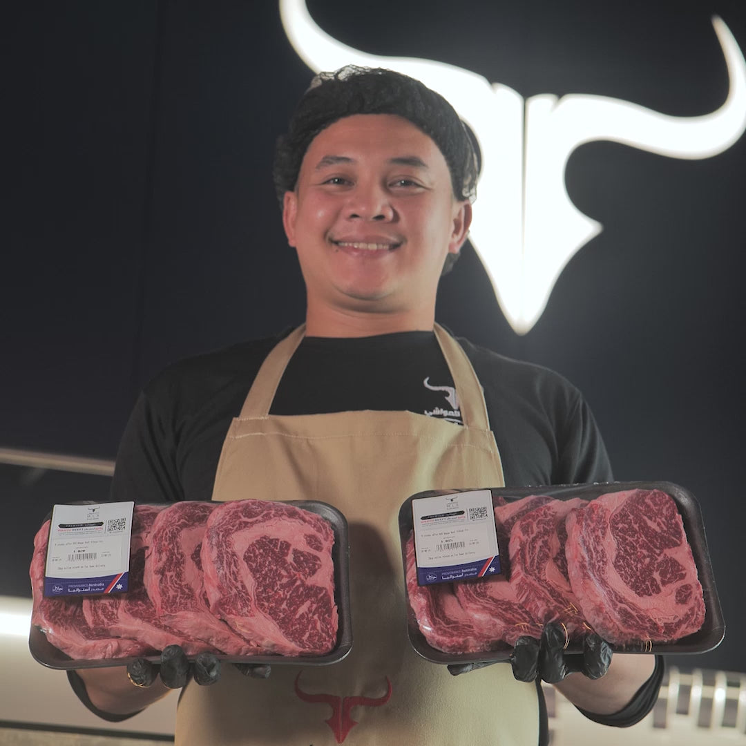 8 steaks offer AUS Wagyu Beef Ribeye Steak MB 6/7 250gm x 8