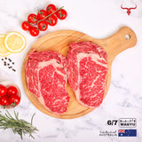 2 steaks offer AUS Wagyu Beef Ribeye Steak MB 6/7 250gm x 2