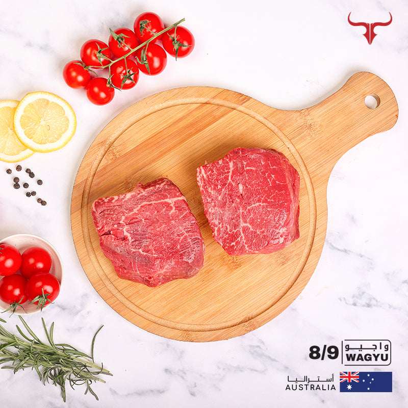 2 steaks offer AUS Wagyu Beef Tenderloin Fillet Mignon Steak MB 8/9