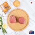 Muscat Livestock Australian Black Angus Beef 2 steaks of 250gm each AUS Grain-Fed Black Angus Beef Tenderloin Steak MB2+