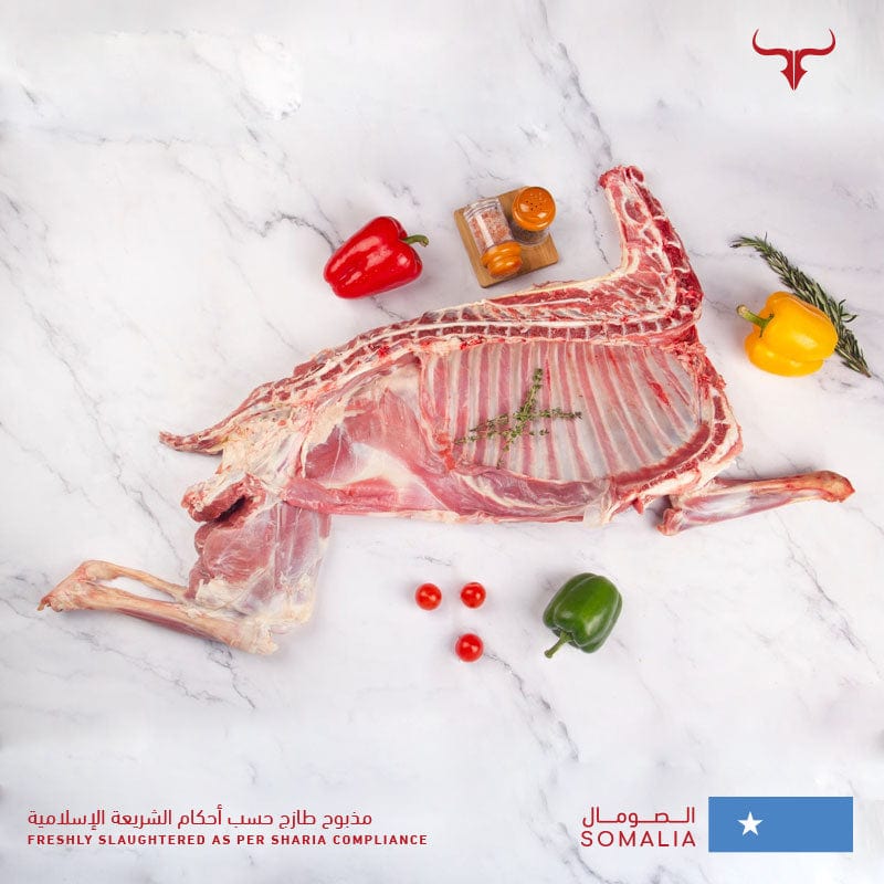 Muscat Livestock Fresh Somali Lamb Half Carcass SOM Local Whole Goat Carcass 10-12 Kg