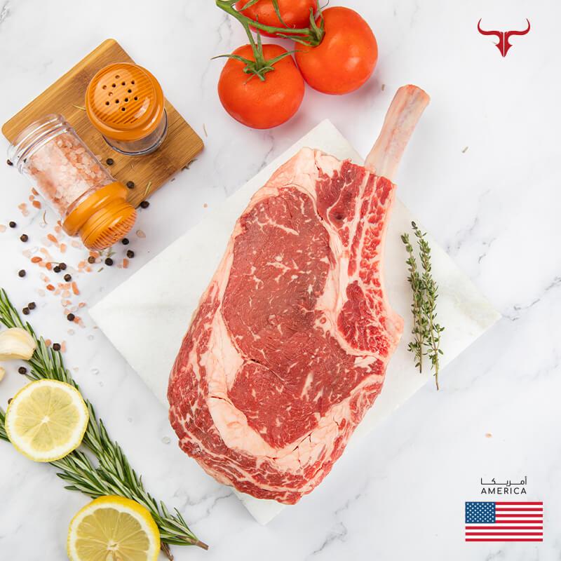 Muscat Livestock US Choice Beef US Choice Black Angus Beef Bone-in Ribeye Steak MB2+ x 1 steak