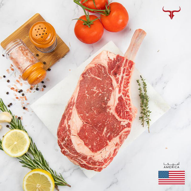 Muscat Livestock US Choice Beef US Choice Black Angus Beef Bone-in Ribeye Steak MB2+ x 1 steak